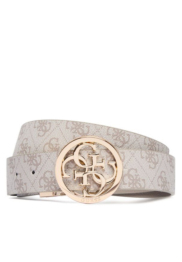 Guess Pasek Damski 164617 Brązowy. Kolor: beżowy. Materiał: skóra