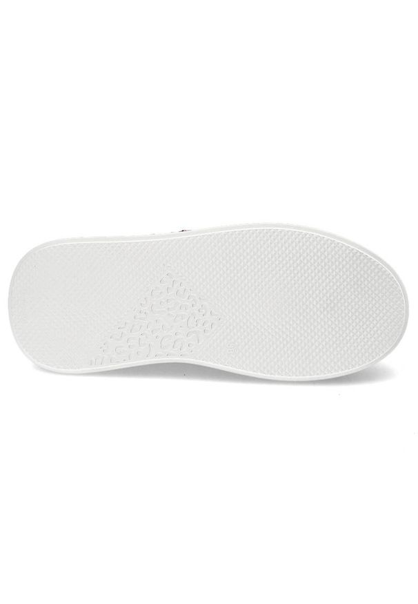 CheBello - Białe Sneakersy Chebello Damskie Stylowe Obuwie. Kolor: biały. Materiał: skóra. Szerokość cholewki: normalna. Wzór: aplikacja. Obcas: na obcasie. Styl: elegancki. Wysokość obcasa: średni