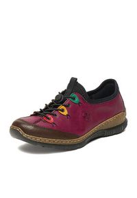 Rieker Półbuty N3271-30 Fioletowy. Kolor: fioletowy. Materiał: materiał, syntetyk #4