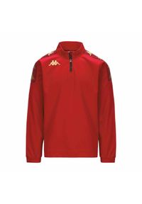 Kurtka z dresu Kappa Gassolo. Kolor: czerwony, wielokolorowy. Materiał: dresówka. Sport: piłka nożna, fitness #1