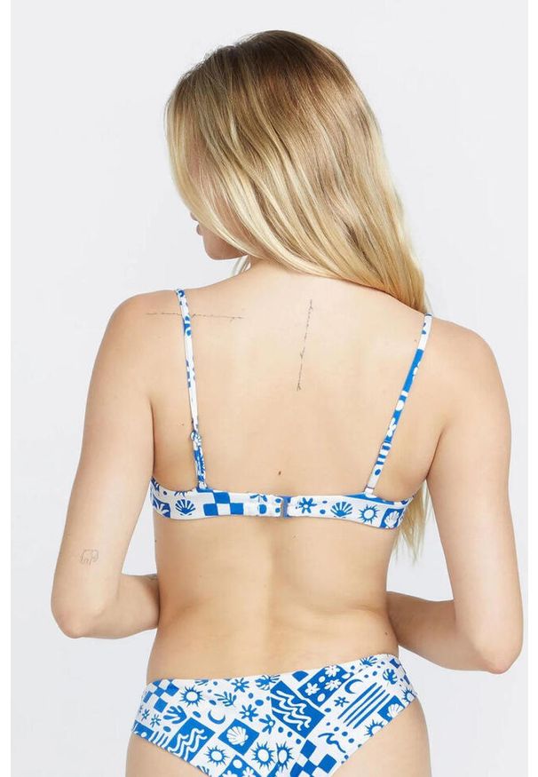 Góra od bikini damska Volcom Island Dream. Kolor: niebieski. Materiał: elastan, poliester