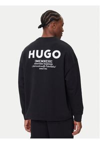 Hugo - HUGO Bluza Naviu 50510732 Czarny Loose Fit. Kolor: czarny. Materiał: bawełna #4