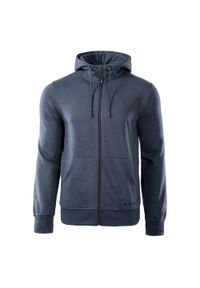 Hi-tec - Bluza Rozpinana Męska Silian. Kolor: niebieski. Styl: sportowy