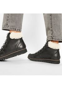 sorel - Sorel Botki Harlow Lace Cozy NL3733 Czarny. Kolor: czarny. Materiał: nubuk, skóra #6