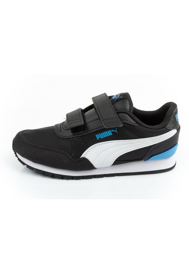 Buty sportowe dziecięce Puma ST Runner v3 NL V PS. Kolor: czarny. Materiał: materiał. Szerokość cholewki: normalna. Sport: turystyka piesza