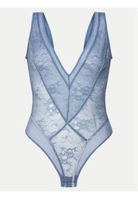 Hunkemöller Body Molly 204756 Granatowy. Kolor: niebieski. Materiał: syntetyk #3