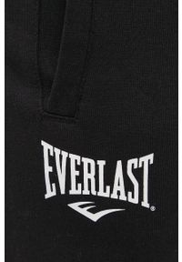 EVERLAST - Everlast Spodnie męskie kolor czarny z nadrukiem. Kolor: czarny. Materiał: dzianina. Wzór: nadruk