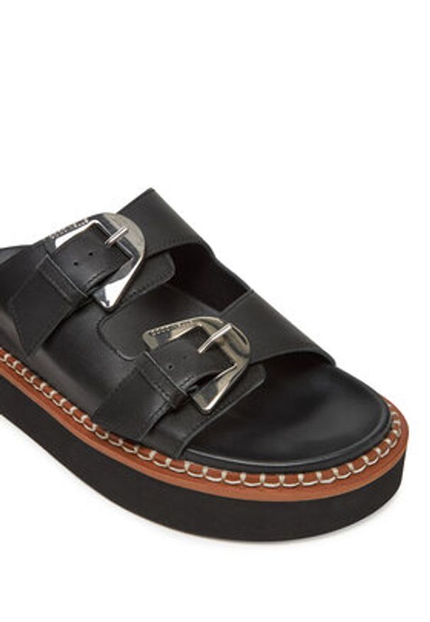 Coccinelle Klapki E4 SOF 17 03 01 Czarny. Kolor: czarny. Materiał: skóra