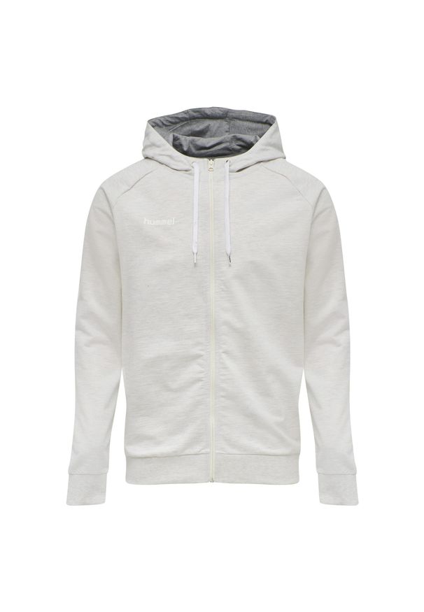 Bluza z kapturem sportowa męska Hummel Go Cotton Zip Hoodie. Typ kołnierza: kaptur. Kolor: szary. Sport: taniec, joga i pilates