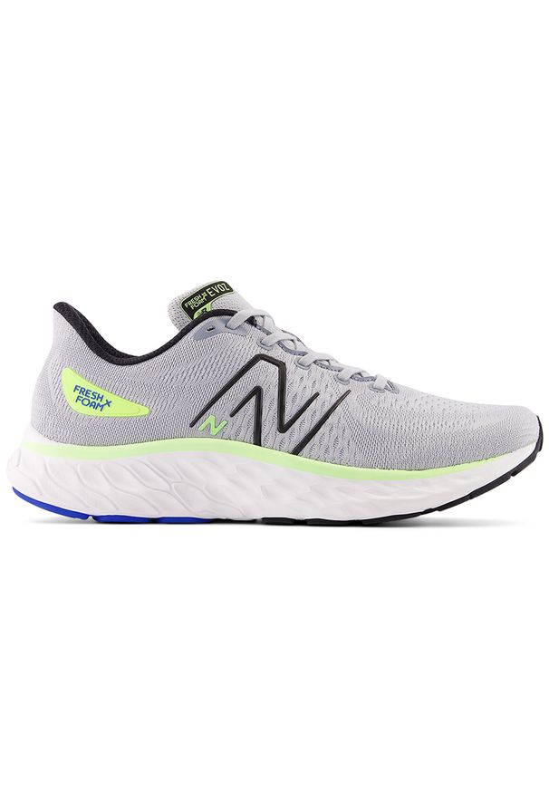 Buty męskie New Balance Fresh Foam Evoz v3 MEVOZRG3 – szare. Okazja: na co dzień. Kolor: szary. Materiał: guma, materiał, syntetyk. Szerokość cholewki: normalna. Sport: bieganie, fitness