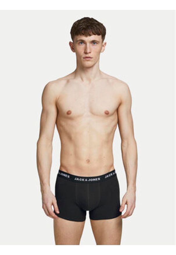 Jack & Jones Komplet bokserek Solid 12189935 Kolorowy. Materiał: bawełna. Wzór: kolorowy