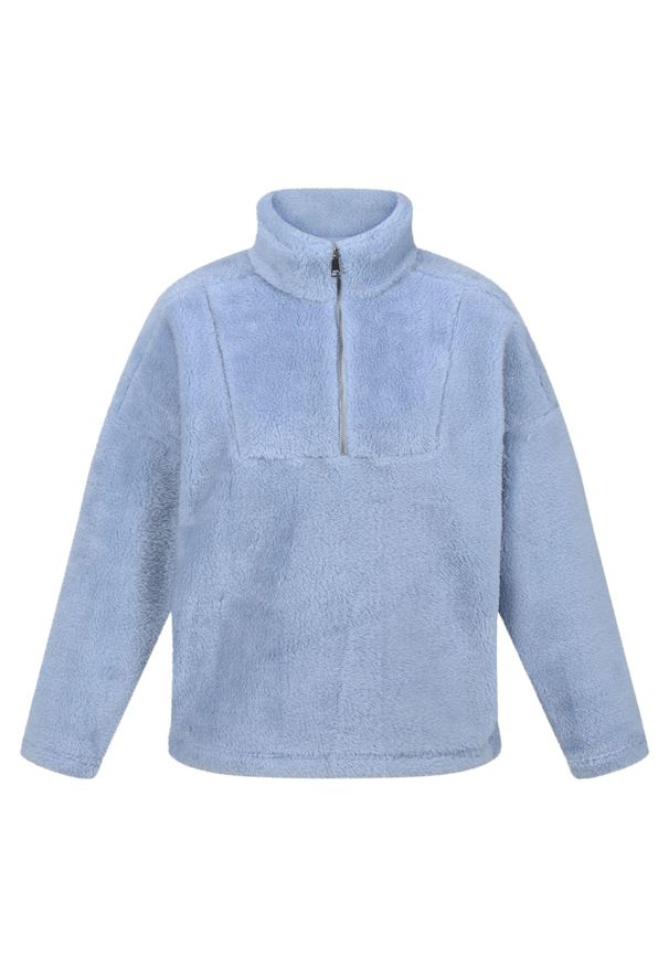 Regatta - Bluza Typu Polar Damska Zeeke Puszysta. Kolekcja: plus size. Kolor: niebieski. Materiał: polar. Styl: sportowy. Sport: turystyka piesza