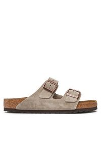 Birkenstock Klapki Arizona Bs 0051461 Szary. Kolor: szary. Materiał: skóra, zamsz #5