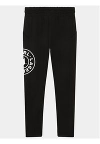 Karl Lagerfeld Kids Spodnie dresowe Z14216 S Czarny Regular Fit. Kolor: czarny. Materiał: wiskoza #4