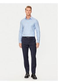 Calvin Klein Koszula K10K113528 Niebieski Slim Fit. Kolor: niebieski. Materiał: bawełna #3