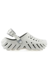 Klapki Crocs X-Echo Clog 207937-1FT - szare. Kolor: szary. Materiał: materiał. Sezon: lato