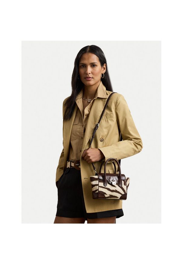 Lauren Ralph Lauren - Torebka LAUREN RALPH LAUREN. Kolor: brązowy