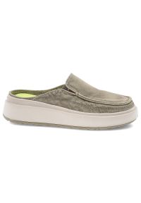 Zielone Klapki Jeep Wsuwane Obuwie Damskie. Okazja: na co dzień, na spacer. Kolor: zielony. Materiał: materiał. Sezon: lato. Styl: casual, sportowy #5