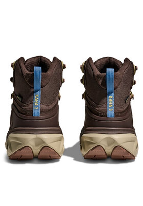HOKA - Hoka Trekkingi Kaha 3 Gore-Tex 1162530 Brązowy. Kolor: brązowy. Materiał: zamsz, skóra. Technologia: Gore-Tex. Sport: turystyka piesza