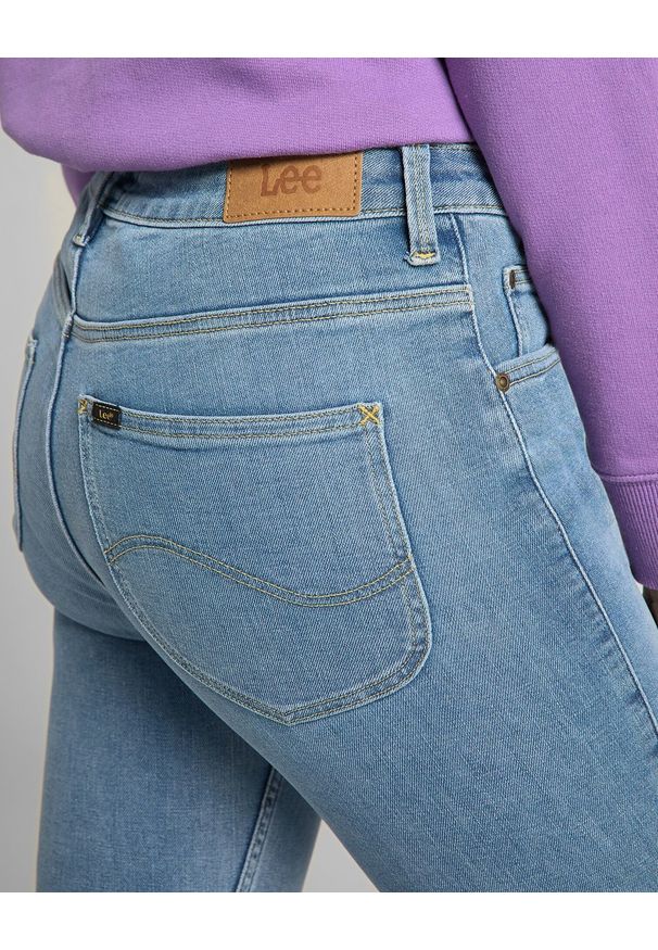 Lee - LEE SCARLETT HIGH DAMSKIE SPODNIE JEANSOWE ZIP GREY LIV L31BQDBR 112139833