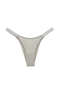 Intica - Stringi z elastycznymi paskami pod obcisłe ubrania Saburi. Kolor: szary. Materiał: materiał, skóra. Wzór: paski #1