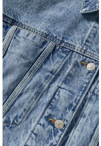 mango - Mango kurtka jeansowa Amalien damska przejściowa. Kolor: niebieski. Materiał: jeans #7