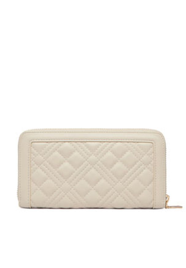 Love Moschino - LOVE MOSCHINO Portfel JC5600PP1OLA0110 Écru. Kolor: kremowy. Materiał: skóra