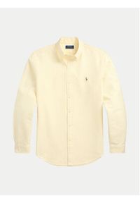 Polo Ralph Lauren Koszula 710953704004 Żółty Custom Fit. Typ kołnierza: polo. Kolor: żółty. Materiał: bawełna