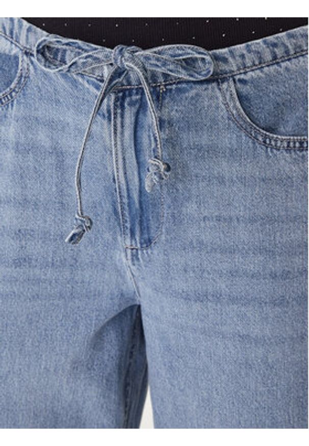 DKNY Jeansy DJ6G4184 Niebieski Wide Leg. Kolor: niebieski