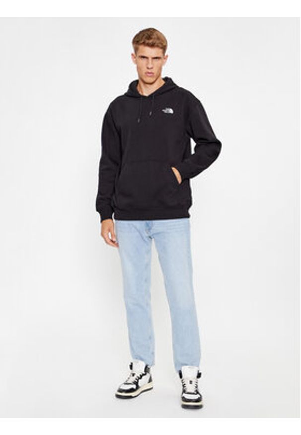 The North Face Bluza Essential NF0A7ZJ9 Czarny Regular Fit. Kolor: czarny. Materiał: syntetyk, bawełna