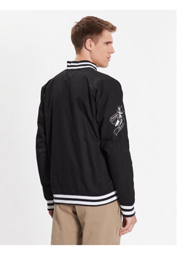 Primitive Kurtka bomber Union Varsity PA123104 Czarny Regular Fit. Kolor: czarny. Materiał: bawełna