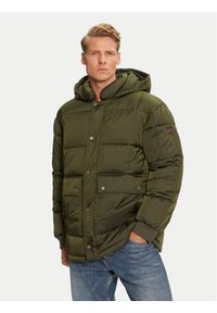 Wrangler Kurtka puchowa 112357395 Zielony Regular Fit. Kolor: zielony. Materiał: syntetyk