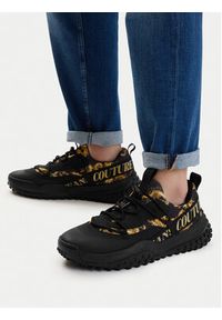 Versace Jeans Couture Sneakersy 80YA3SN2 Czarny. Kolor: czarny. Materiał: materiał #2