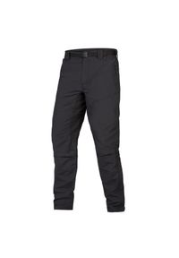 ENDURA - Spodnie rowerowe męskie Endura Hummvee Zip Off. Kolor: czarny. Materiał: dresówka