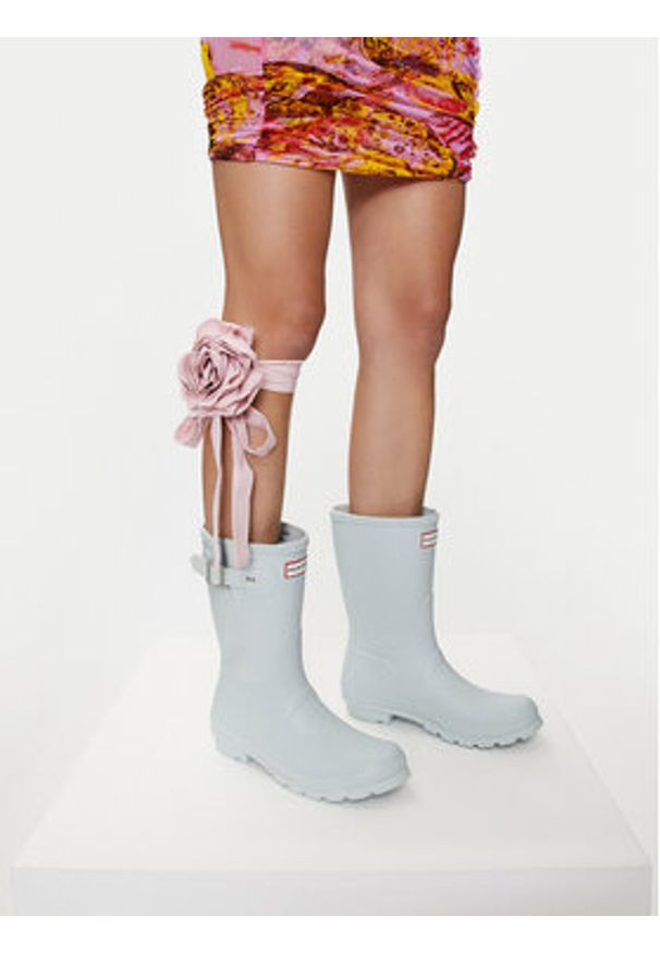 Hunter Kalosze HFW-002 Niebieski. Kolor: niebieski. Materiał: kauczuk, syntetyk