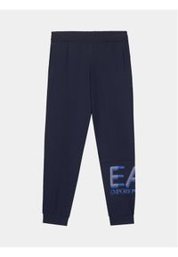 EA7 Emporio Armani Spodnie dresowe 6RBP58 BJ05Z 1554 Granatowy Regular Fit. Kolor: niebieski. Materiał: bawełna #1