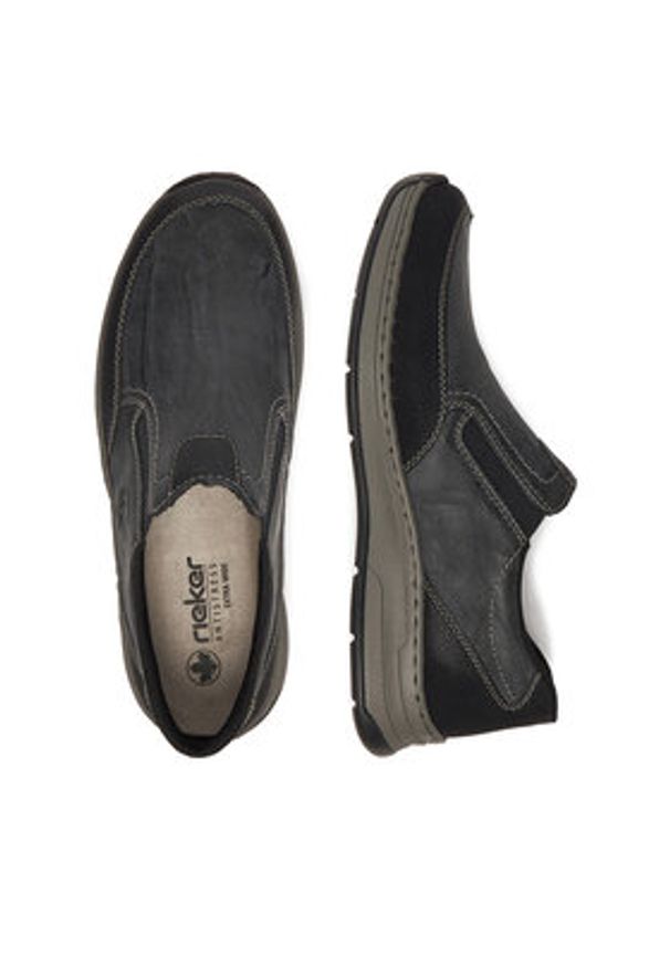 Rieker Półbuty 14362-00 Szary. Kolor: szary. Materiał: syntetyk, materiał