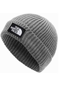 Czapka zimowa unisex The North Face Logo Box Regular. Kolor: szary. Materiał: akryl. Sezon: zima #1