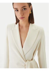 Marella Marynarka Meandro 2613041053 Écru Slim Fit. Materiał: syntetyk #2