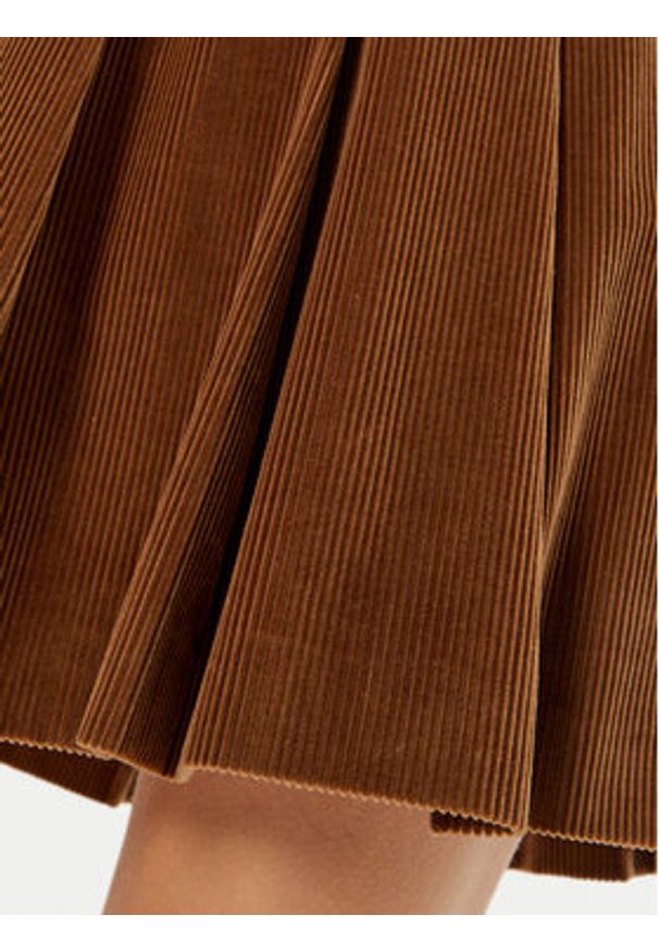 Weekend Max Mara Spódnica mini Zucca 2425106042 Brązowy Regular Fit. Kolor: brązowy. Materiał: bawełna