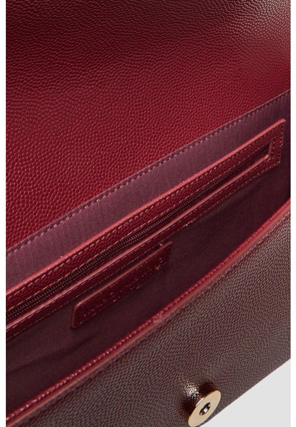 Valentino by Mario Valentino - VALENTINO Bordowa kopertówka Pochette. Kolor: czerwony. Styl: elegancki