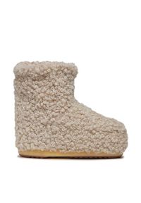 Moon Boot Śniegowce Low Faux Curly 14094500002 Écru