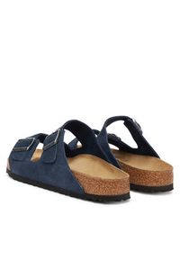 Birkenstock Klapki Arizona 1030916 Granatowy. Kolor: niebieski. Materiał: skóra, zamsz #6