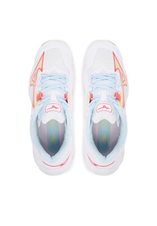 Mizuno Buty halowe Wave Lightning Z8 V1GC2400 Biały. Kolor: biały. Materiał: skóra. Model: Mizuno Wave