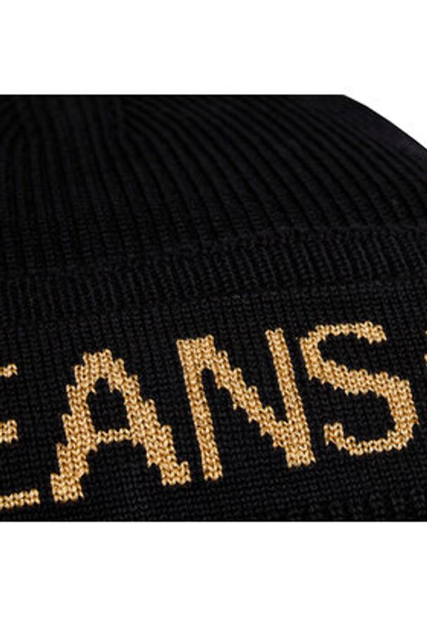 Versace Jeans Couture Czapka 75VAZK40 Czarny. Kolor: czarny. Materiał: materiał