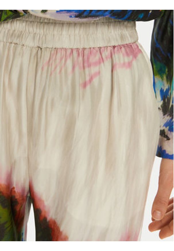 Munthe Spodnie materiałowe Arum 244140524418 Kolorowy Relaxed Fit. Materiał: jedwab. Wzór: kolorowy