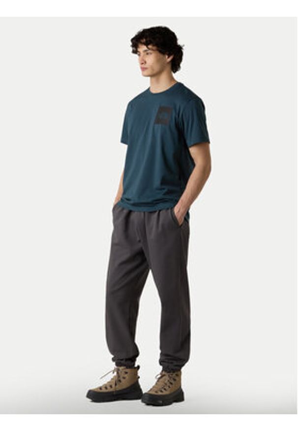 The North Face T-Shirt Fine NF0A8A6M Zielony Regular Fit. Kolor: zielony. Materiał: bawełna