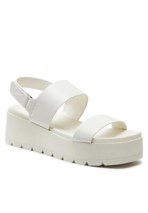 Aldo Sandały Thila 13713130 Biały. Kolor: biały. Materiał: skóra