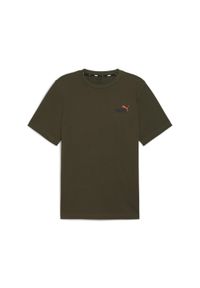 Koszulka Sportowa Męska Puma Ess+ 2 Col Small Logo. Kolor: zielony