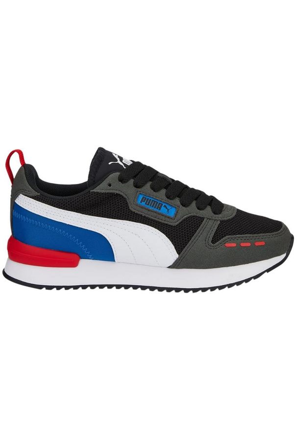 Buty dla dzieci Puma R78 Jr. Kolor: szary, czarny, niebieski, wielokolorowy. Materiał: tkanina, materiał, syntetyk, guma. Sport: bieganie